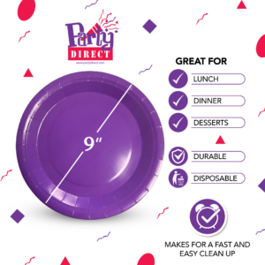 Jumbo Plastic Table Rolls - 1 Roll or 4 Rolls/Case - Violet