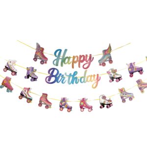 Retro Roller Skate Tripple Banner - 1 Tripple Banner