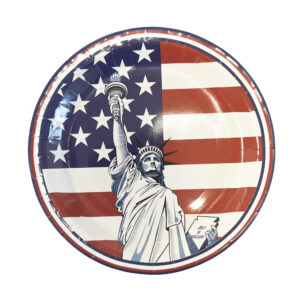 Red, White & Blue - 4th of July 9" Plates - 10 Plates