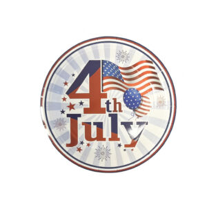 Red, White & Blue - 4th of July 7" Plates - 10 Plates