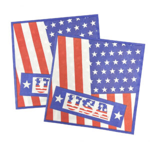 Red, White & Blue - 4th of July Napkins - 20 Napkins