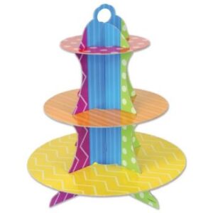 Festive, Bright Color Cupcake Stand - 1 Cupcake Stand or 12 Cupcake Stands/Case