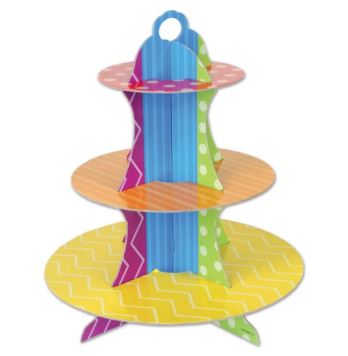 Festive, Bright Color Cupcake Stand - 1 Cupcake Stand or 12 Cupcake Stands/Case
