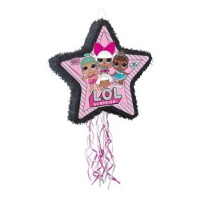 "LOL Surprise" Star Shaped Pull-String Pinata - 1 Pinata