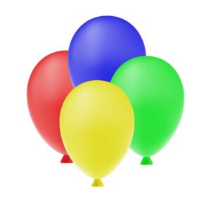 7" Non-Helium Assorted Color Balloons - 100 Balloons