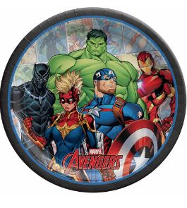 Marvel Avengers - Powers Unite 9" Plates - 8 Plates/Pack