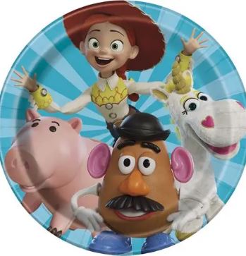 Toy Story 4, Blue 7" Plates - 8 Plates/Pack