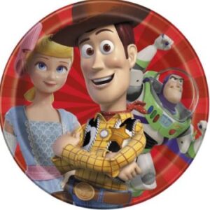Toy Story 4 Red 9" Plates - 8 Plates/Pack