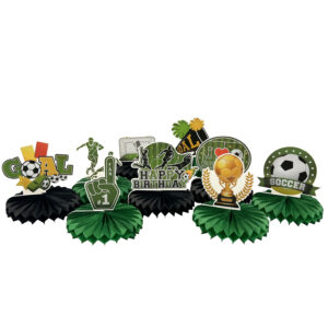Soccer Honeycomb Centerpieces - 1 Centerpiece or 9 Centerpieces/Case