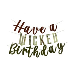 Wicked, "Have a Wicked Birthday" Tripple Banner - 1 Tripple Banner/Pack or 12 Banners/Case