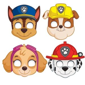 Paw Patrol Party Masks - 8 Masks/Pack or 96 Masks/Case