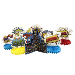 Hero's Honeycomb Centerpieces - 1 Centerpiece or 9 Centerpieces/Case