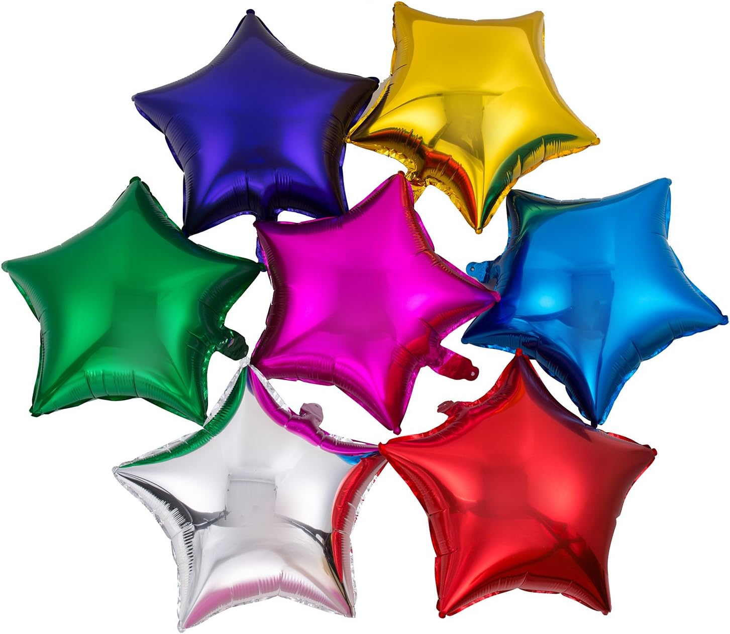 18" Foil Star-Shaped Balloons - Assorted Colors
