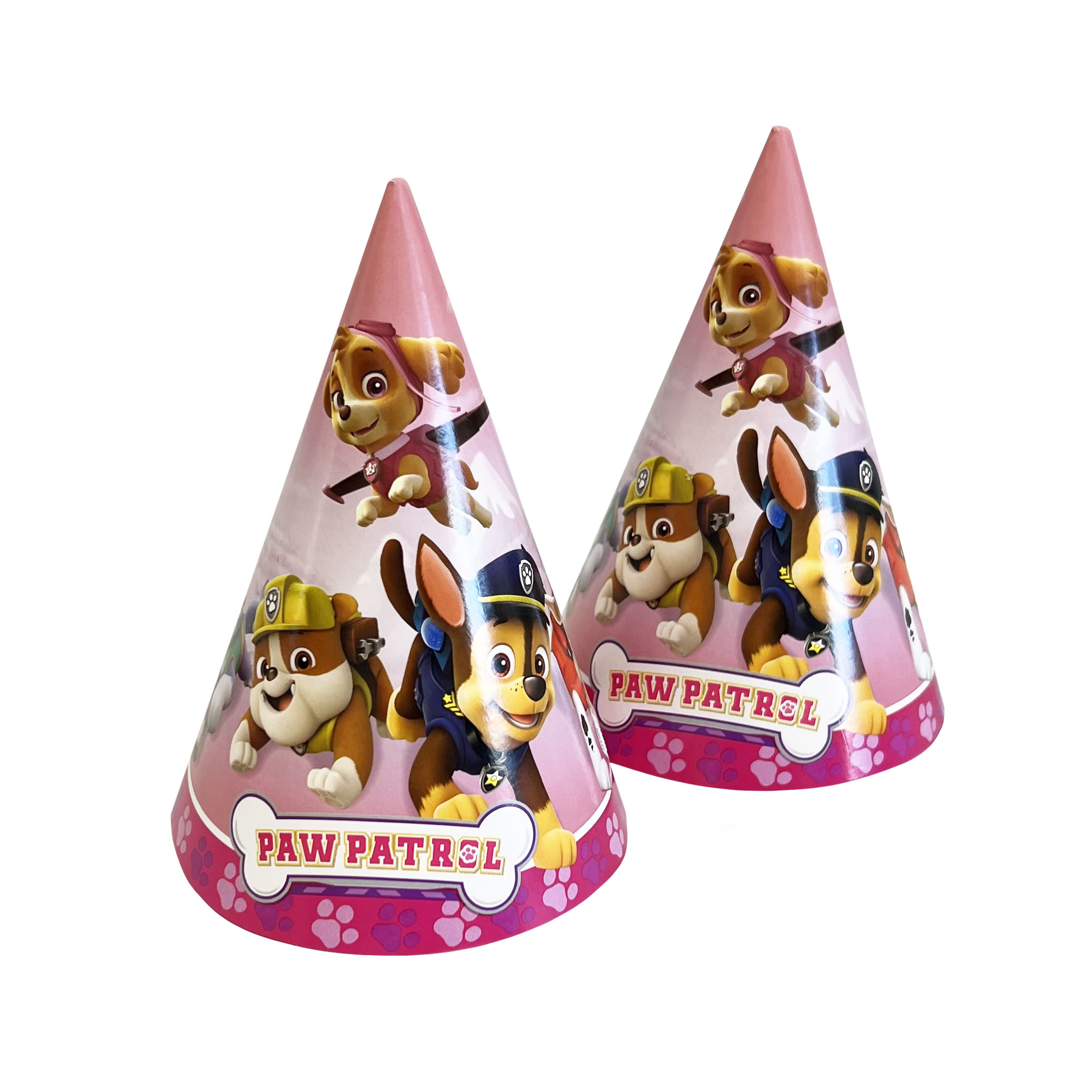 Skye-Paw Patrol Party Hats - 8 Hats/Pack or 96 Hats/Case