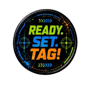 Tag Party 7" Plates - 50 Plates/Pack or 500 Plates/Case