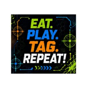 Tag Party Luncheon Napkin - 100 Napkins/Pack or 1,000 Napkins/Case